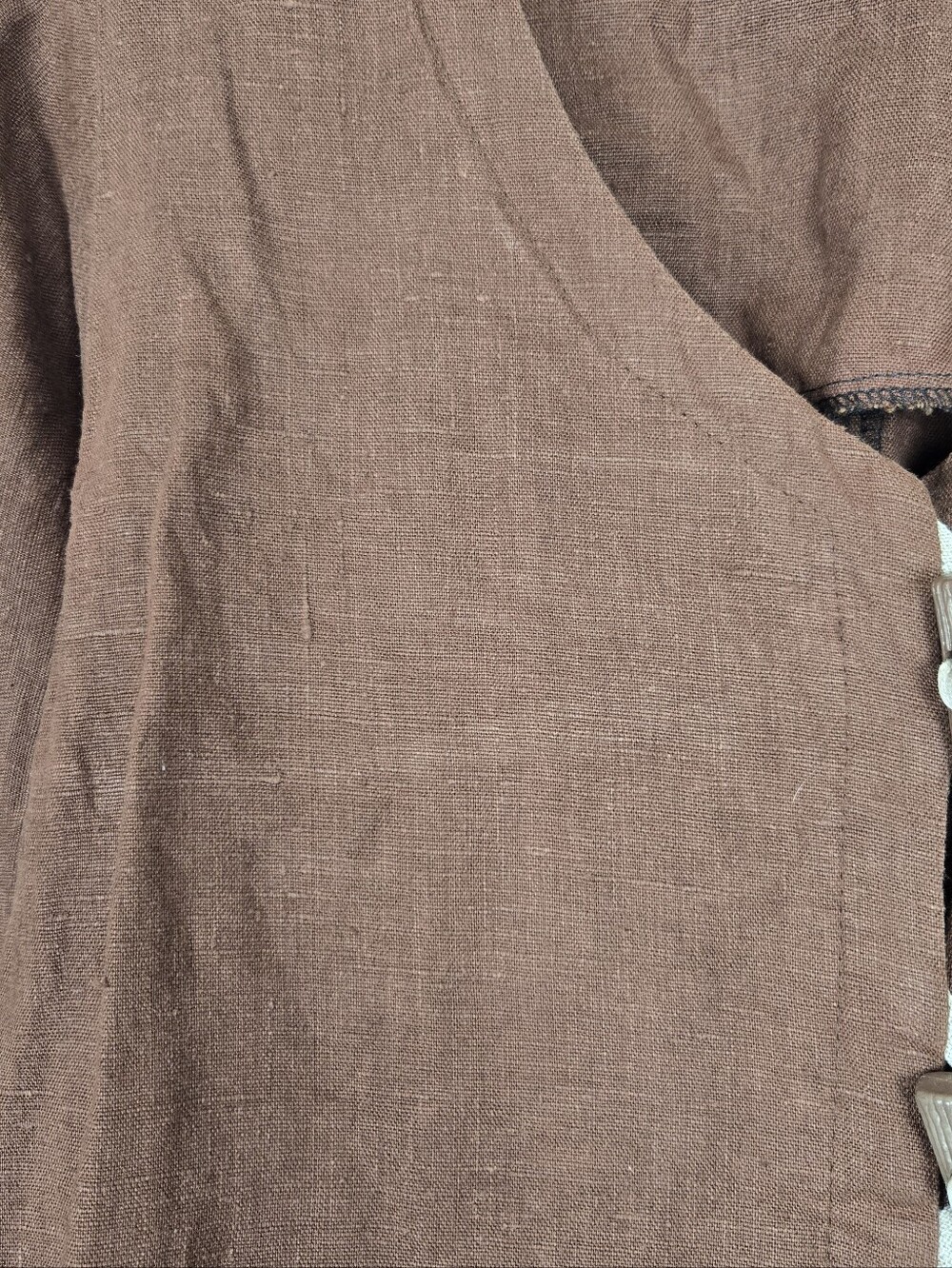 LINEN Boxy Toggle Button Jacket - Picture 5 of 7